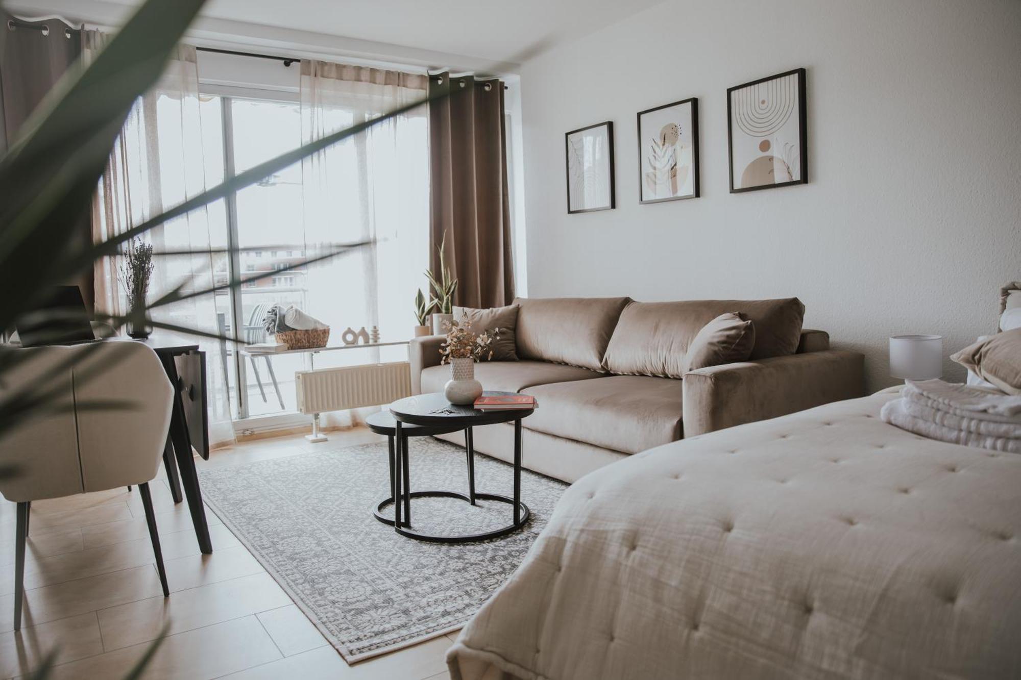 Moderne Wohnung Mit Weserblick Und Uferpromenade Bremen Luaran gambar